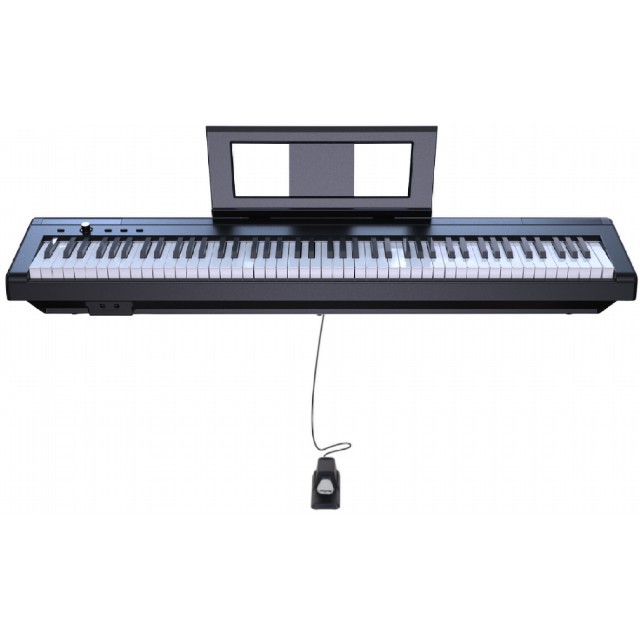 Black and White Portable Digital Piano